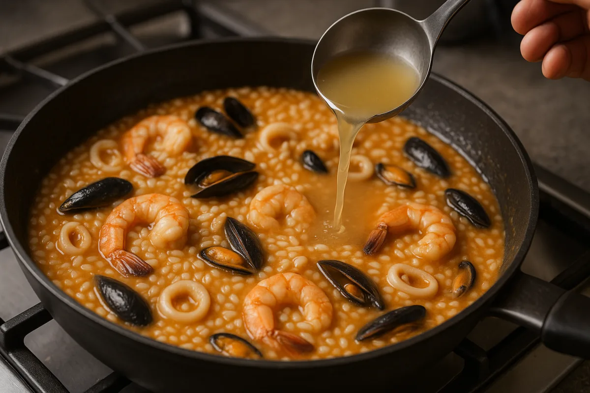 Qual è il segreto per ottenere un risotto ai frutti di mare cremoso? Una fase della cottura fa la differenza