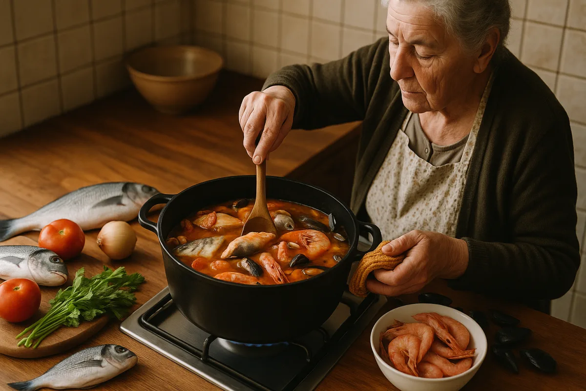 Come si prepara la zuppa di pesce secondo la nonna? I piccoli gesti che fanno la differenza