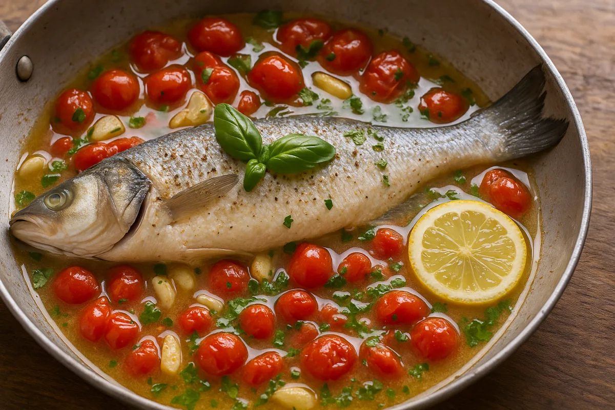 Branzino all’acqua pazza: la preparazione che ne esalta la delicatezza