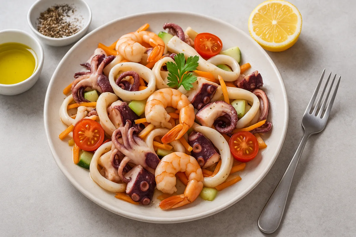 Insalata di mare mista: il tempo di marinatura ideale secondo i pescatori cervesi