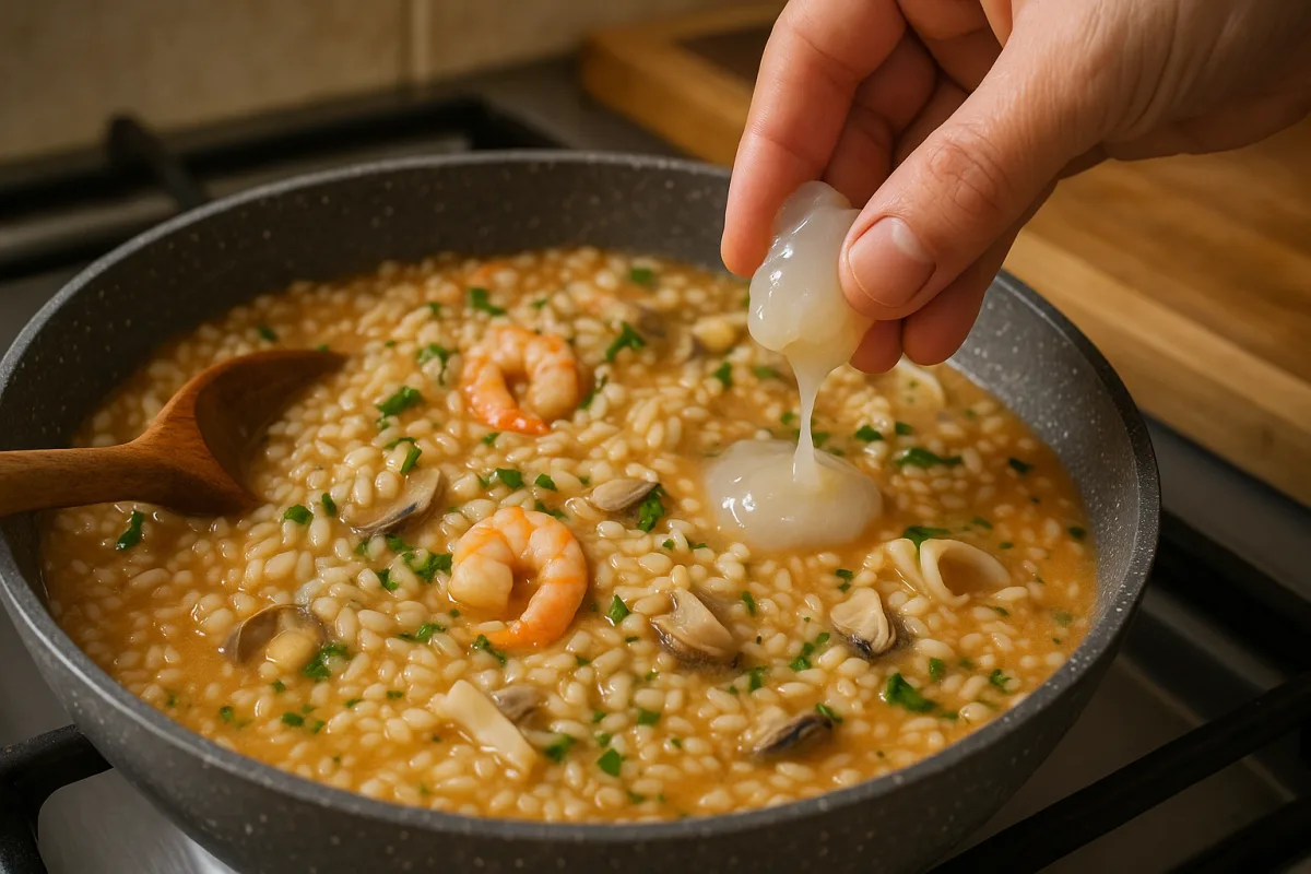 Cosa usare per mantecare il risotto di mare senza panna? Il trucco degli chef locali