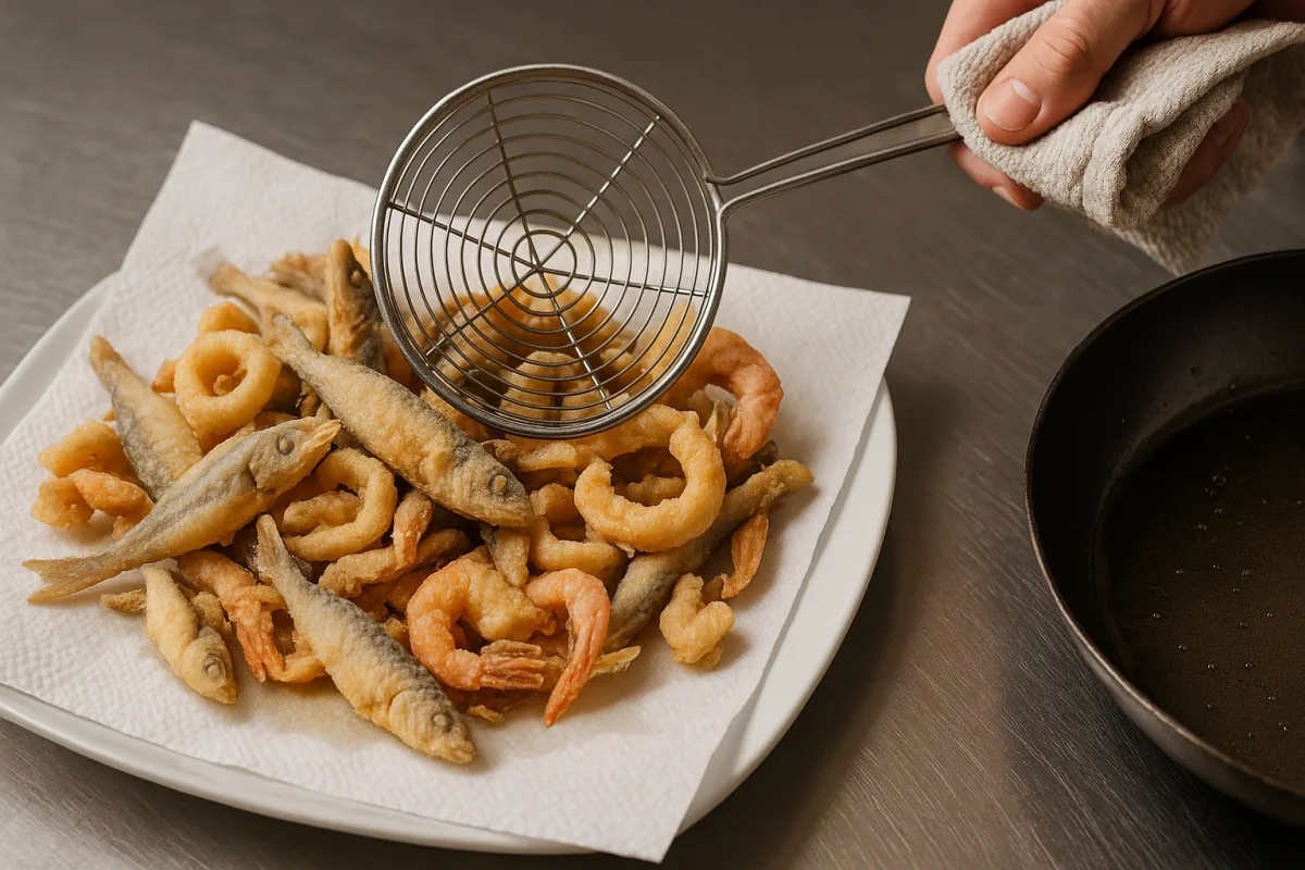 Frittura di paranza: perché asciugarla bene cambia il risultato finale