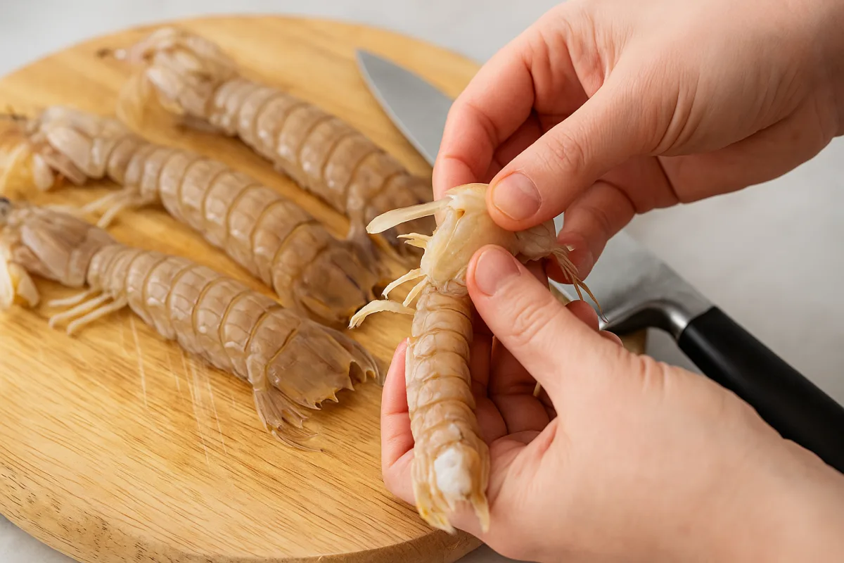 Come preparare un sugo di canocchie delicato? Il passaggio della pulizia spiegato semplice