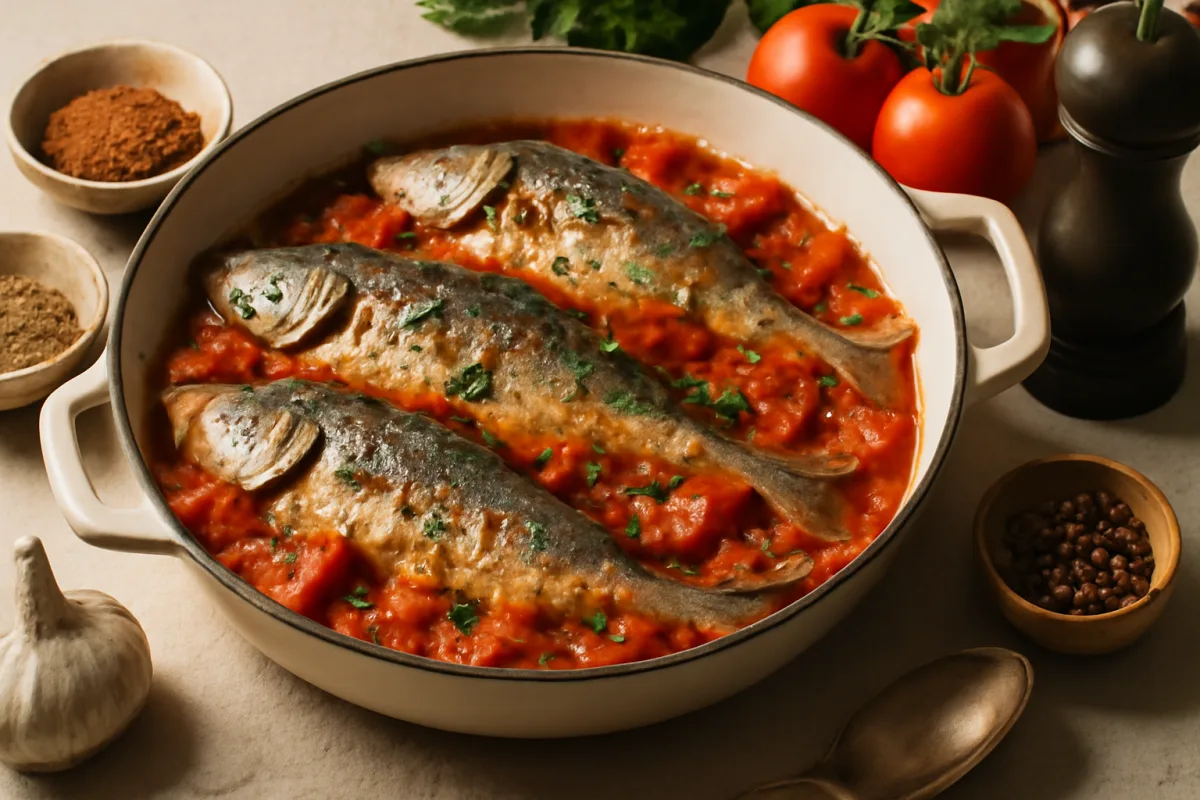 Pesce azzurro in umido con pomodoro fresco: come scegliere le spezie giuste