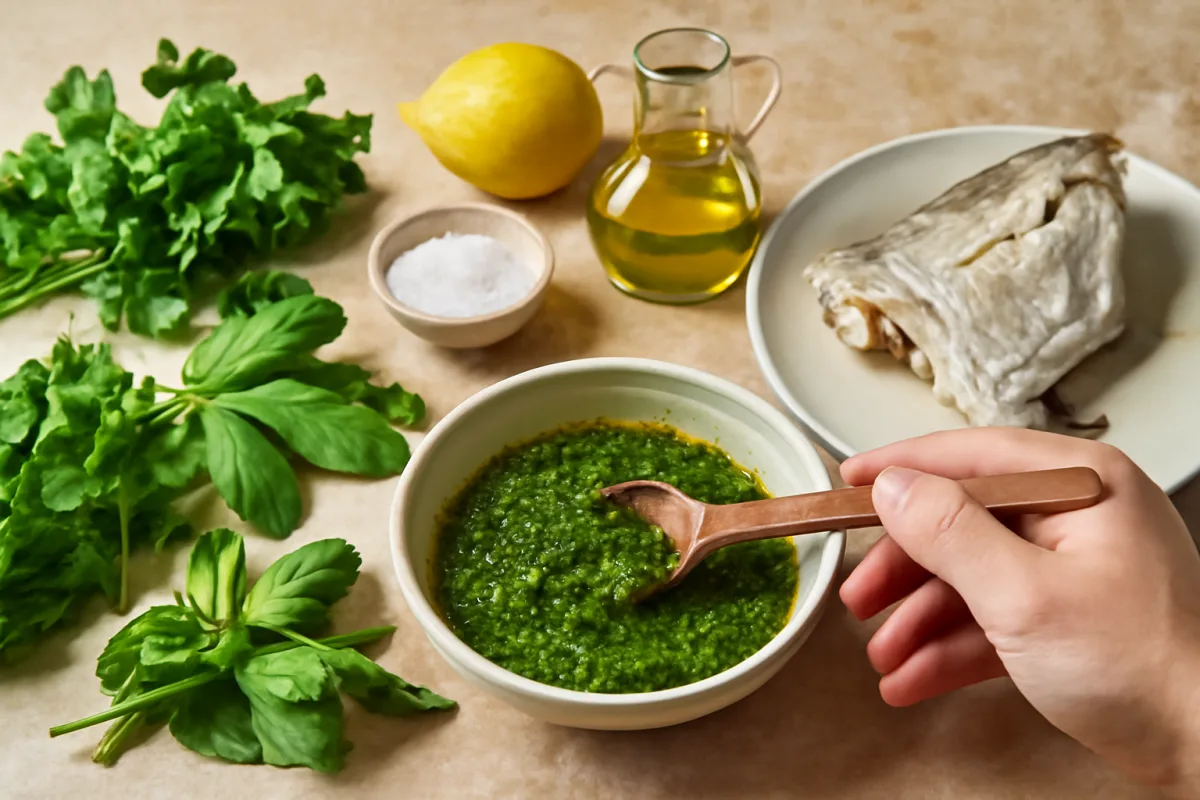 Come si prepara la salsa verde per il pesce bollito? Il profumo delle erbette locali