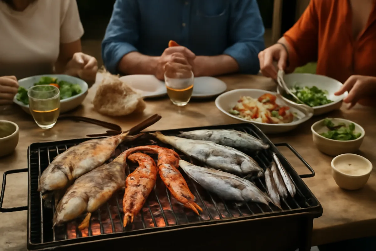 Pesce misto alla brace: come organizzare una cena condivisa con più varietà