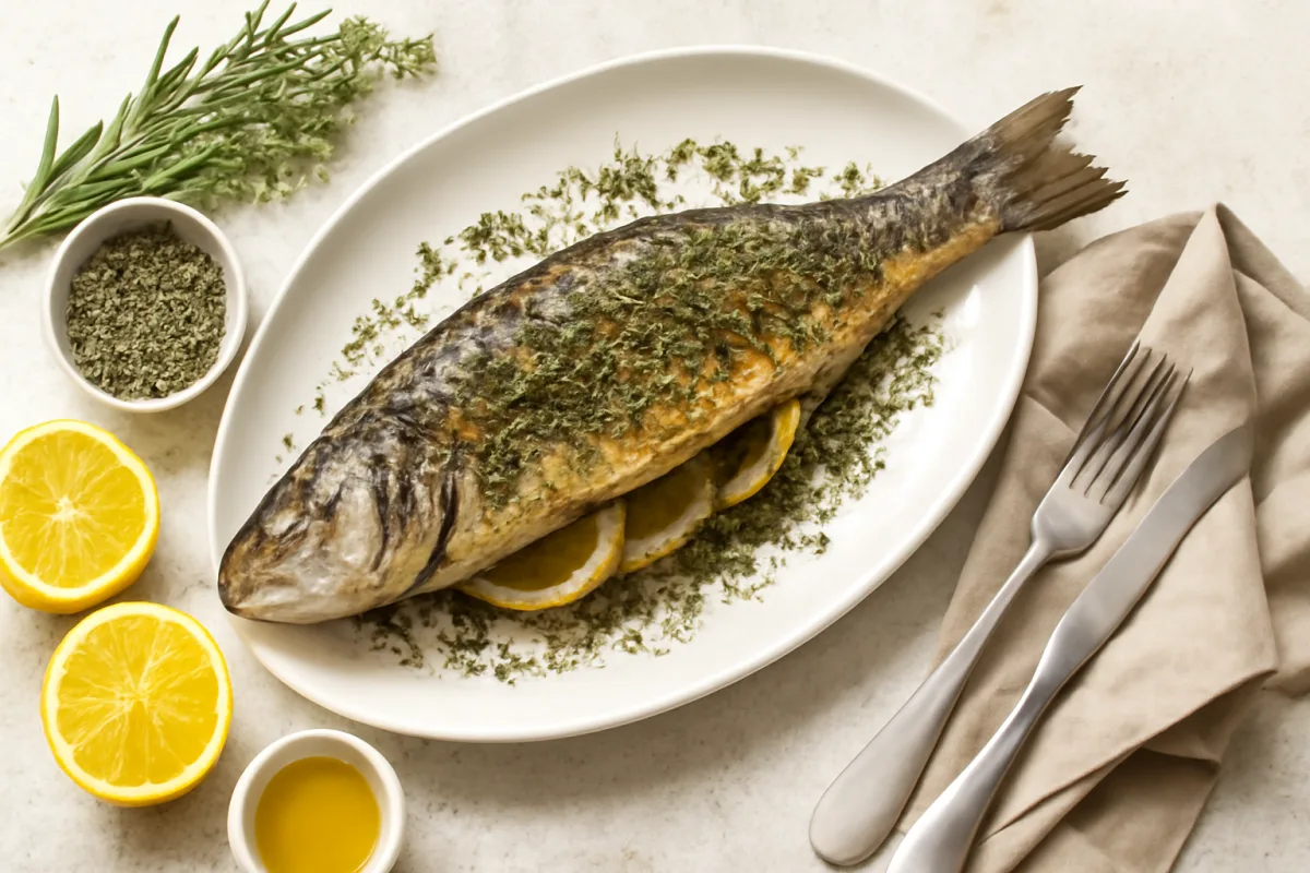 Arrosto di spigola alle erbe di Cervia: il mix aromatico che conquista