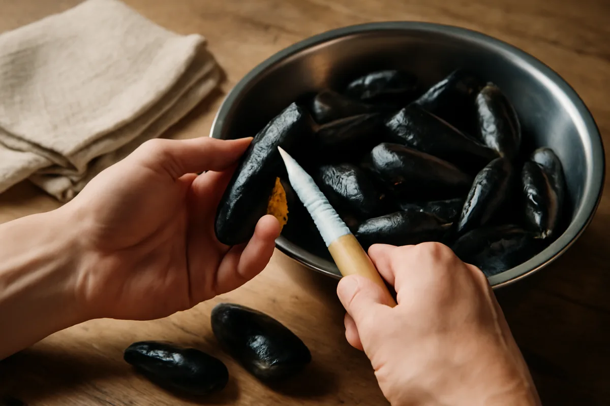 Come si puliscono le cozze senza rovinarle? Metodo infallibile col coltellino