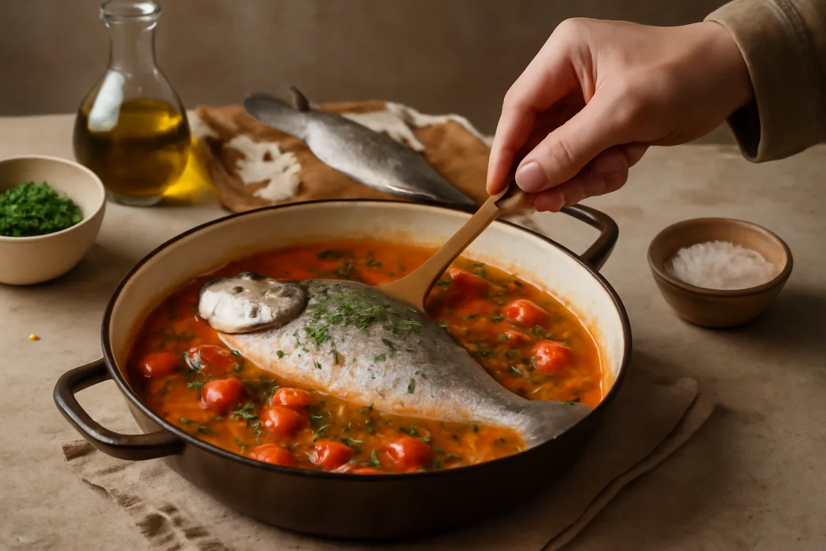 Ricetta del pesce in guazzetto: l’antica tecnica per un fondo profumato