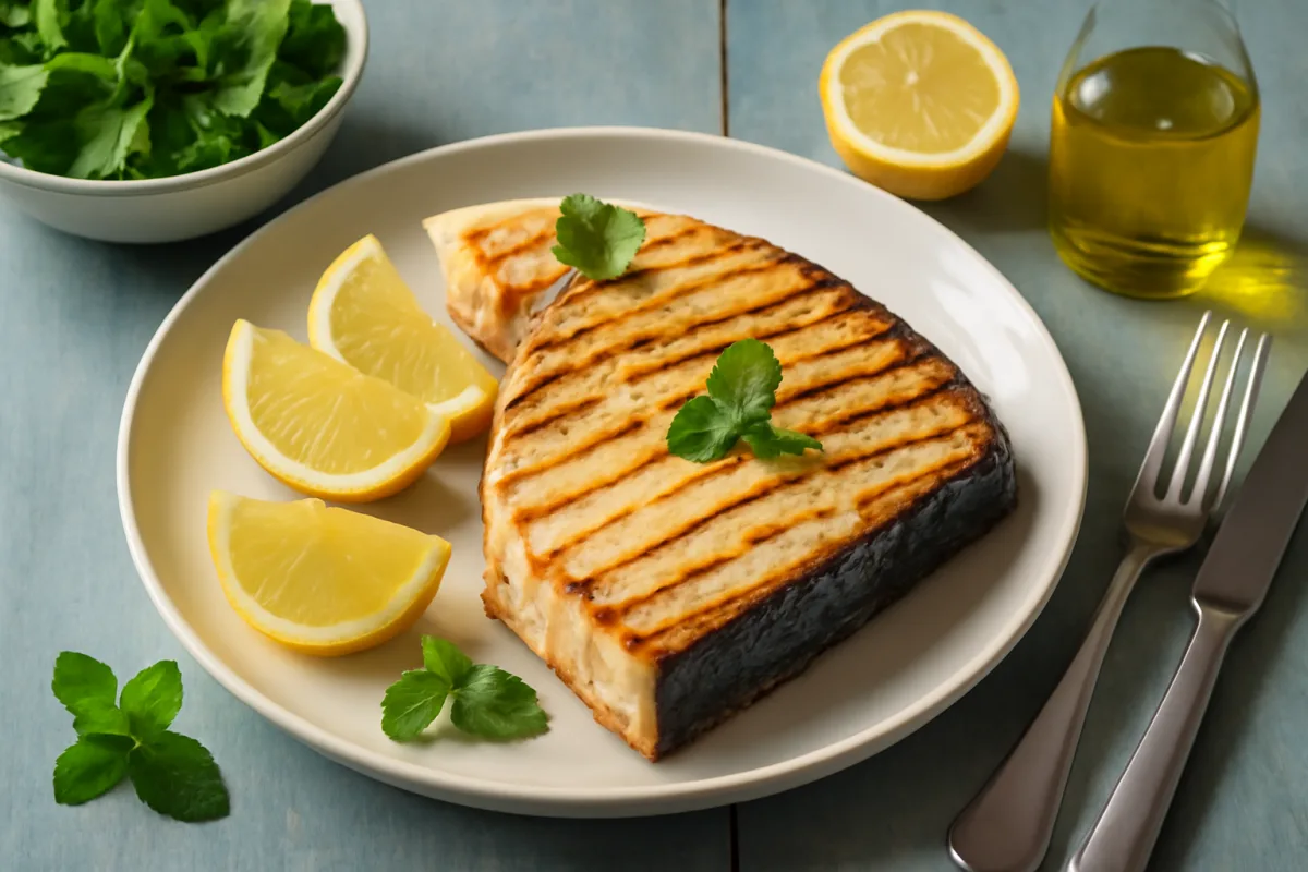 Pesce spada alla piastra con mentuccia e limone: un risvolto aromatico tutto romagnolo