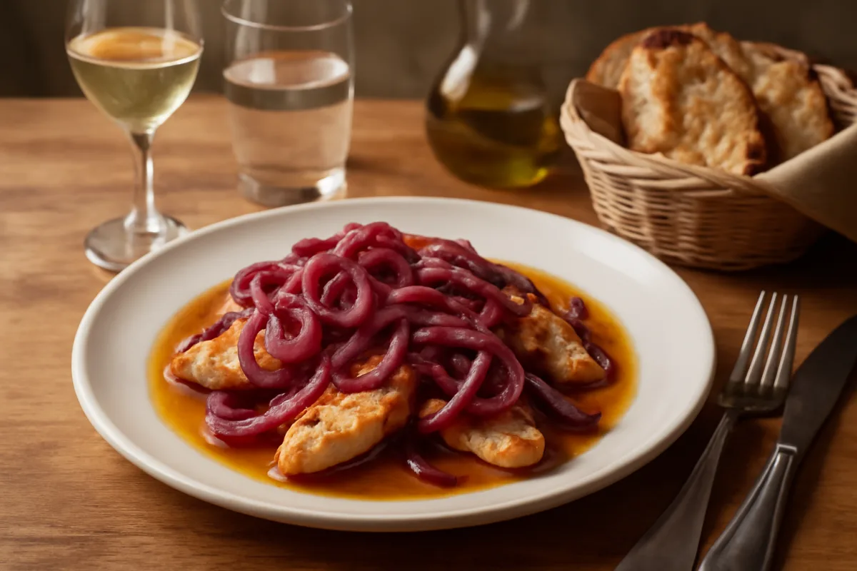 Pesce in agrodolce con cipolla rossa: una proposta insolita della cucina cervese