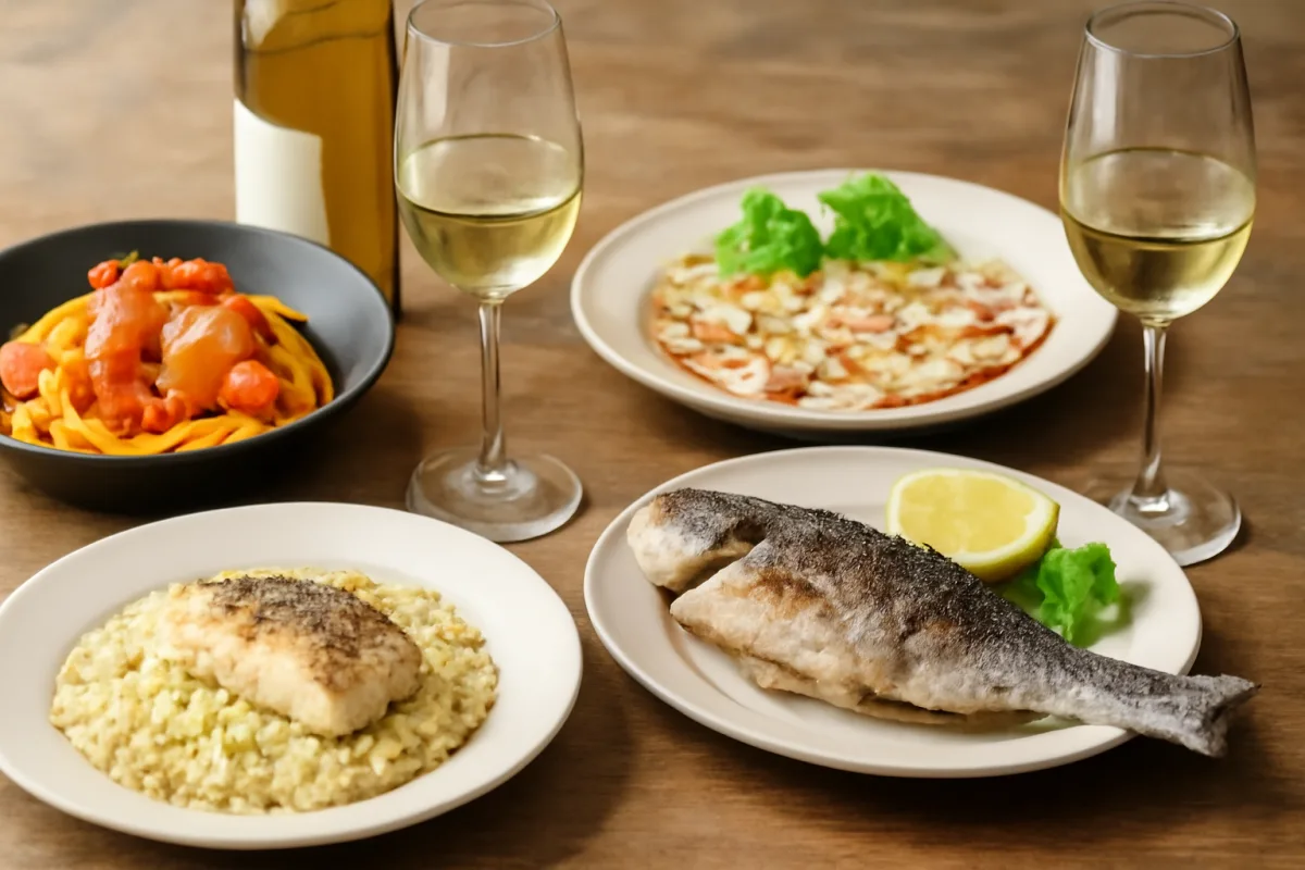 Come abbinare i vini bianchi locali ai piatti di pesce? Tre esempi da provare a tavola