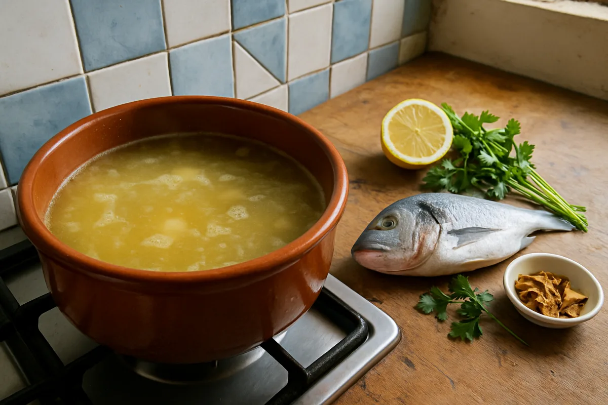 Brodo di pesce senza sale: il trucco dell'acido che salva il sapore